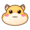 Hamster Face emoji on Emojidex